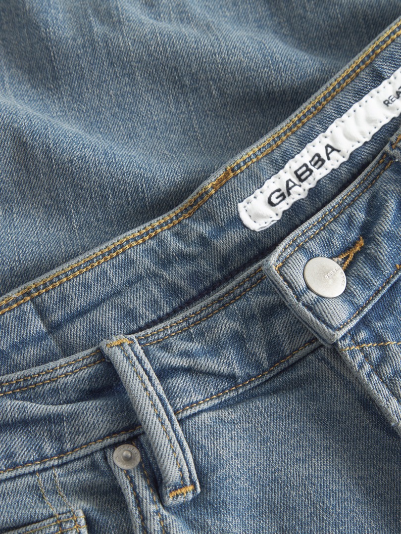 GABBA Max Cros Lt. Blue Denim Loose Fit Jeans