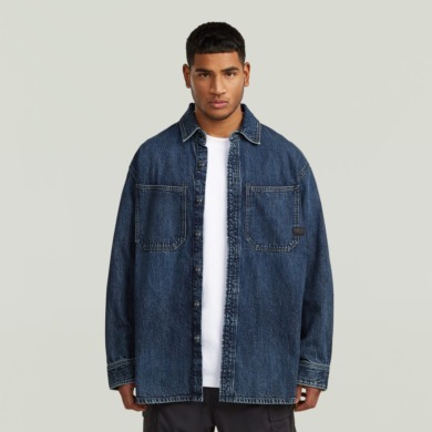 G-STAR RAW Relaxed 2-Pocket Shirt Faded Eclipse