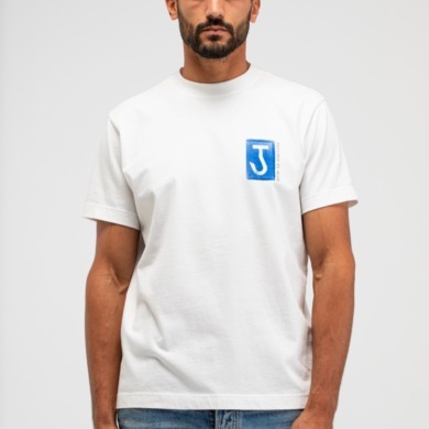 BUTCHER OF BLUE Army Cyan Loose T-shirt Titan White