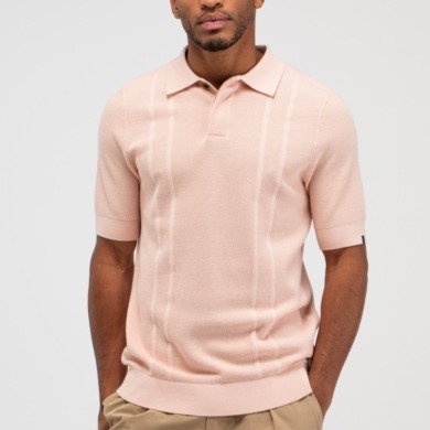 BUTCHER OF BLUE Ripley Knit Polo Frozen Berry
