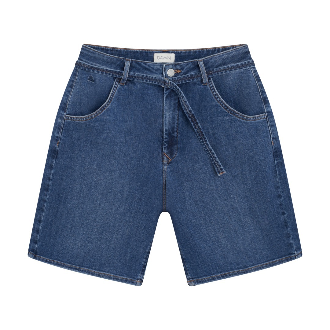 DAWN DENIM Blinky Soft Denim Shorts Medium Blue