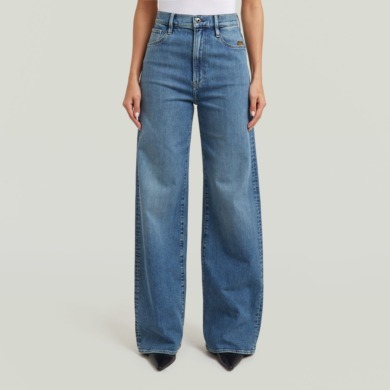 G-STAR RAW Deck 2.0 High Loose Fit Jeans Faded Blue Glacier